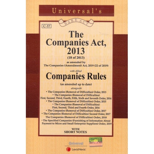 Universal's The Companies Act, 2013 with Companies Rules by LexisNexis